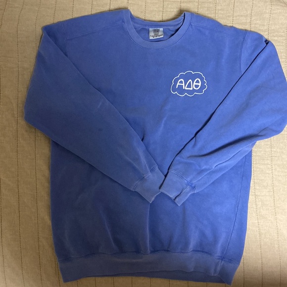Comfort Colors Blue Sweatshirt - Picture 1 of 4